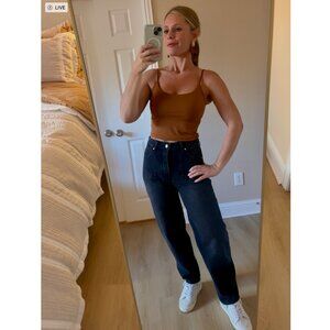 Paige Alexis Black Cropped Jeans